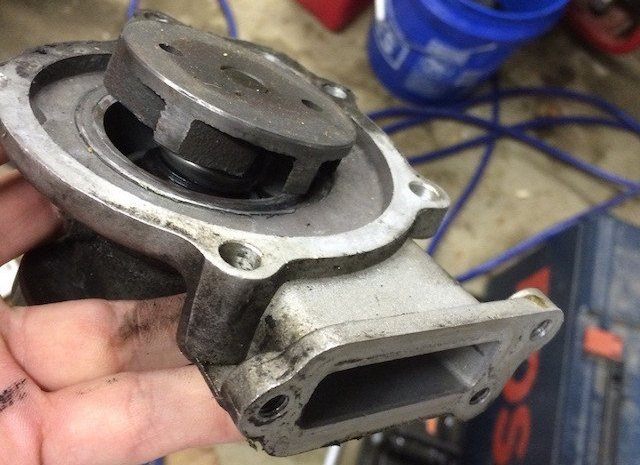 Damaged water pump